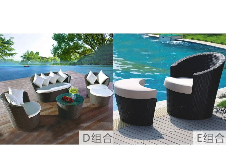2018 New design rattan sofa outdoor furniture outdoor sofa