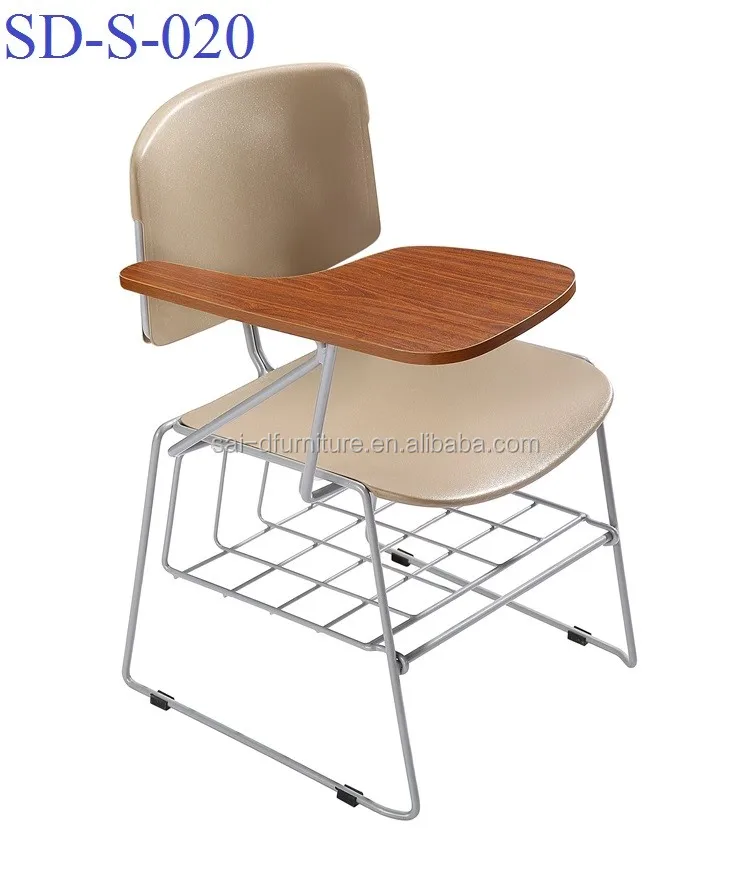 school chair with writing board