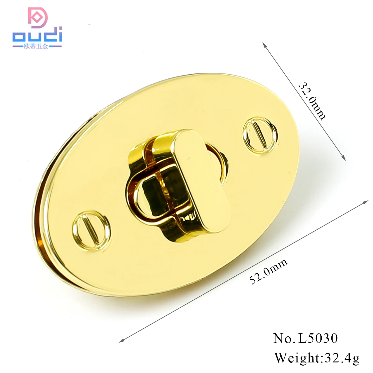 Custom Lock Bag Hardware Metal Turn Locks For Leather Bags Decoration