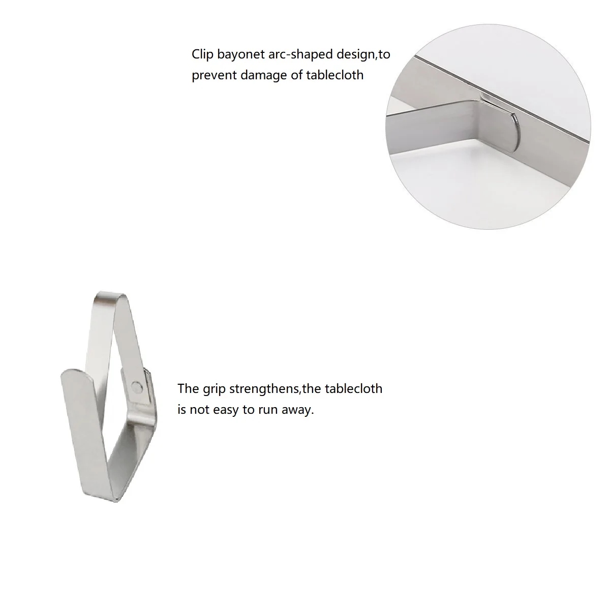 Stainless Steel Table Cloth Clip Table Cover Clamps Picnic Outdoor