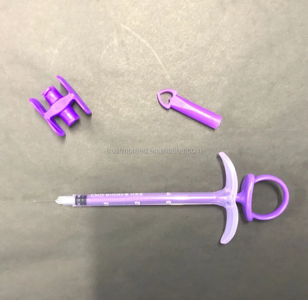 aesthetic syringe with luer slip