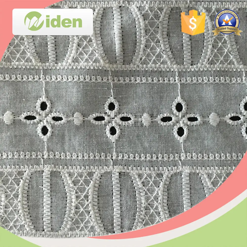 Wholesale Egyptian Cotton Eyele Embroidery Lace