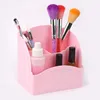 1pcs 3Rooms Plastic Cabinet Storage Box Holder Container Case Organizer for Nail Art Tool Kits Makeup Brushes Pen File Buffer