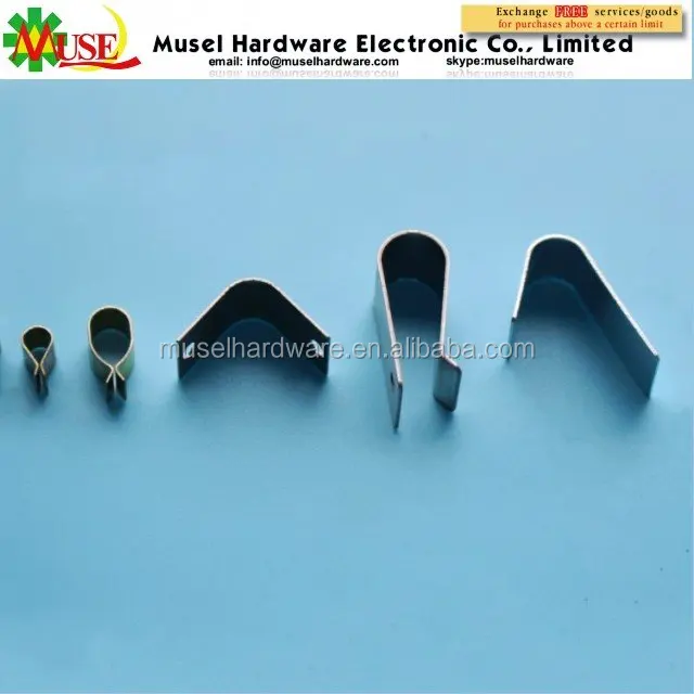 V Shape Beryllium Copper Battery Flat Spring Clip,Oem Pcb Electrical Metal Contact Clips Buy