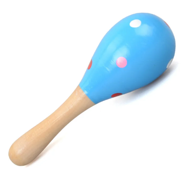 wooden baby maracas