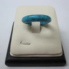 17 mm diameter 6mm height or customized dyed turquoise with matrix one side puffed finger rings