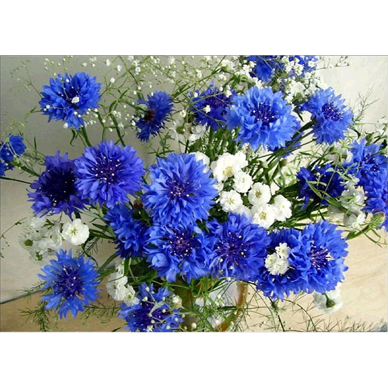 Peinture à La Résine Avec Vente Chaude Art Diamant Peinture Fleurs Bleues Buy Peinture De Résine Dart 3dpeintures Dart Moderne De Fleurpeinture