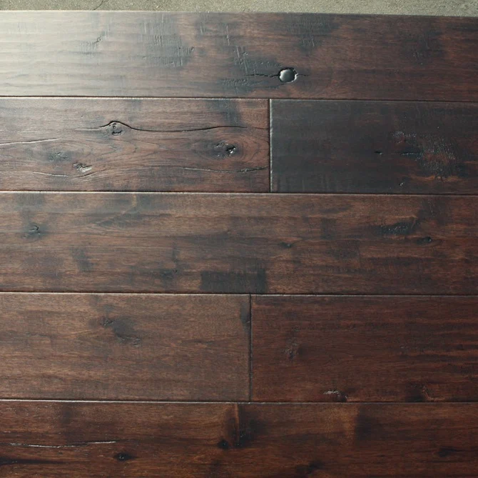 Vintage Wide Plank Hand Scraped Hickory Engineered Flooring Buy Hand