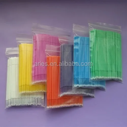 7 Packs Disposable Eyelash extension Makeup Bendable micro brushes Eyes care.JPG