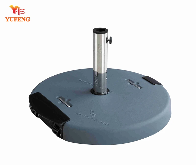 Heavy Weight Concrete Umbrella Base With Wheels And Handle Buy Heavy