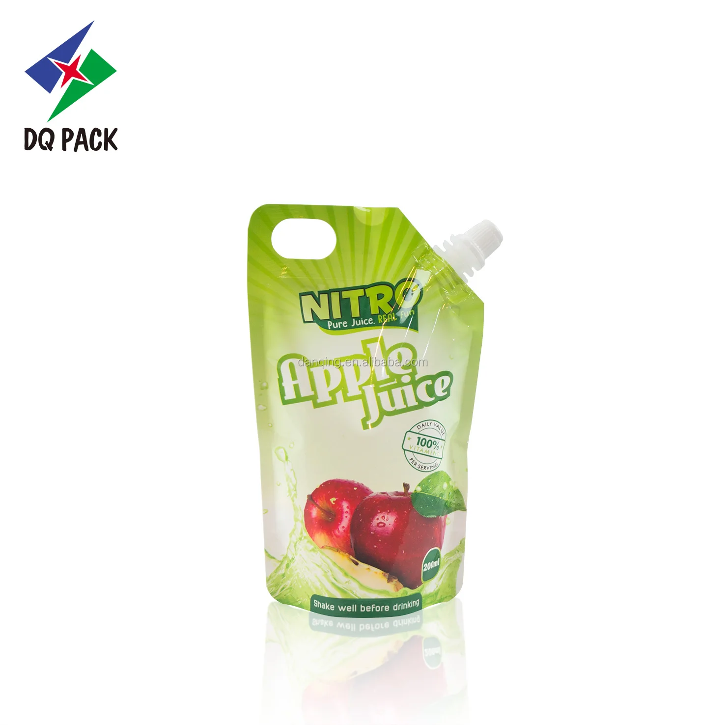 DQ PACK 200ML Apple Juice Stand Up Pouch With Spout