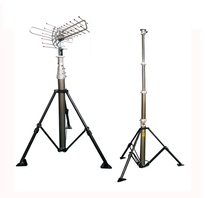 wi-fi 信号天线永久性使用气动伸缩式桅杆
