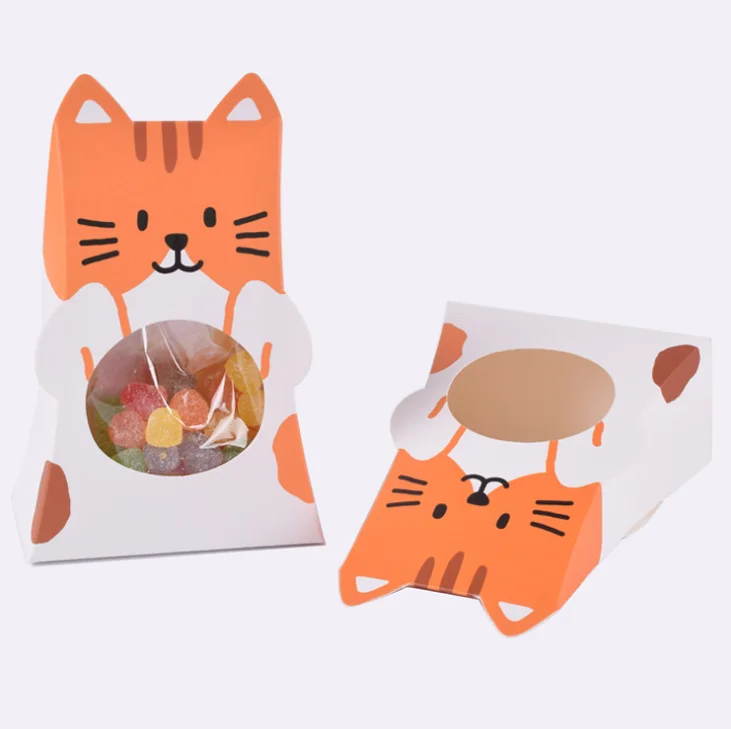 スポットカラー可愛い漫画猫折り紙包装箱 Buy Creative Paper Packaging Box Product On Alibaba Com