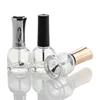 Wholesale Empty Fancy 15 ml Unique Shaped Gel UV Nail Polish Glass Bottle With Brush Cap (NG06A)