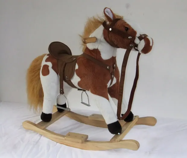 2017 Hot Sale Kid Plush Riding Horse Toy Mechanical Horse Toy