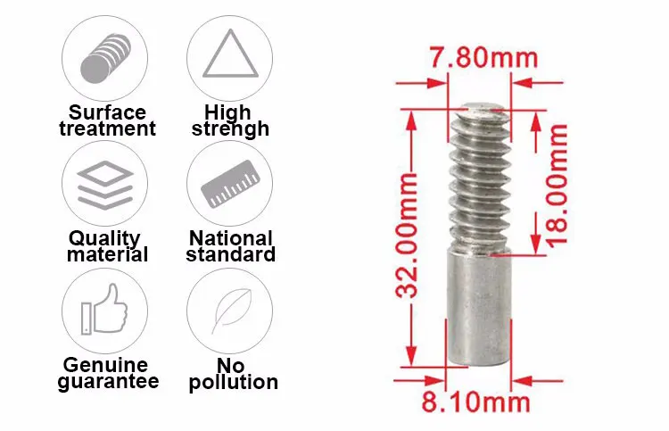 ShenZhen Screws Factory Directly Customized Headless Half threading Aluminum Self Tapping Lock Screws