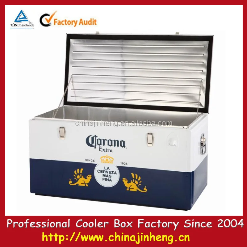 60l Corona Extra Promotional Metal Outdoor Corona Wine Beverage Cooler Lock Camping Box Buy