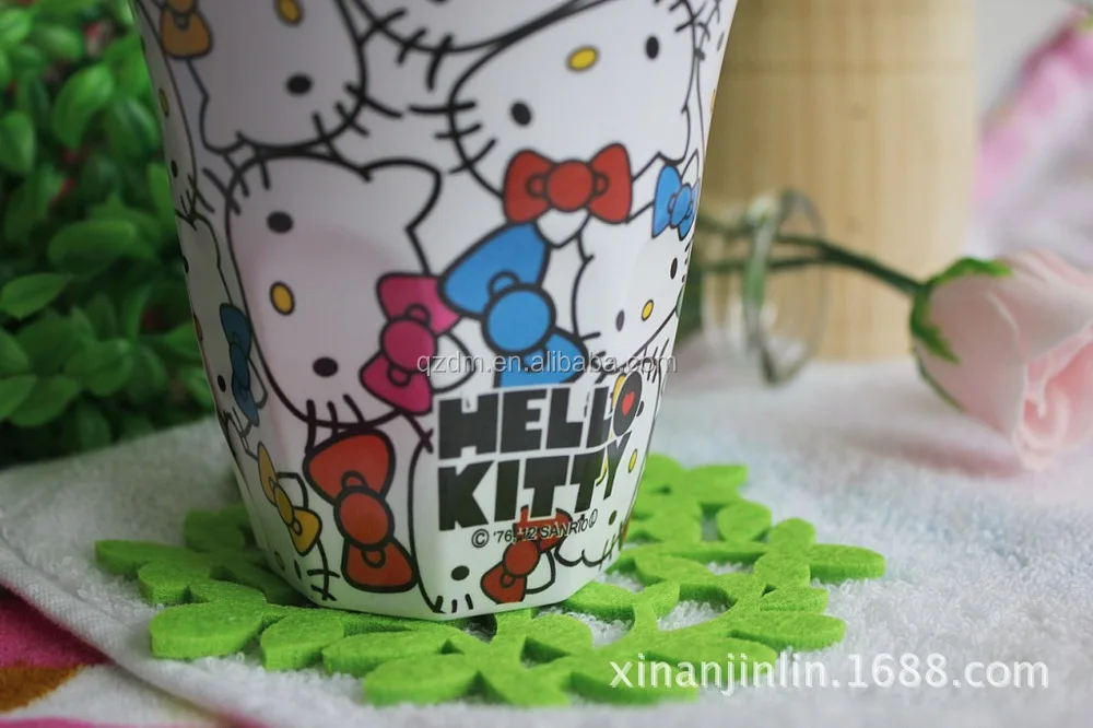 Two tone color melamine ice cream cup