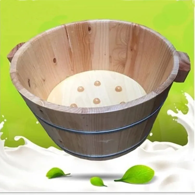 Natural Wood Foot Bath Bucket Wooden Foot Spa Basin With Massager Buy