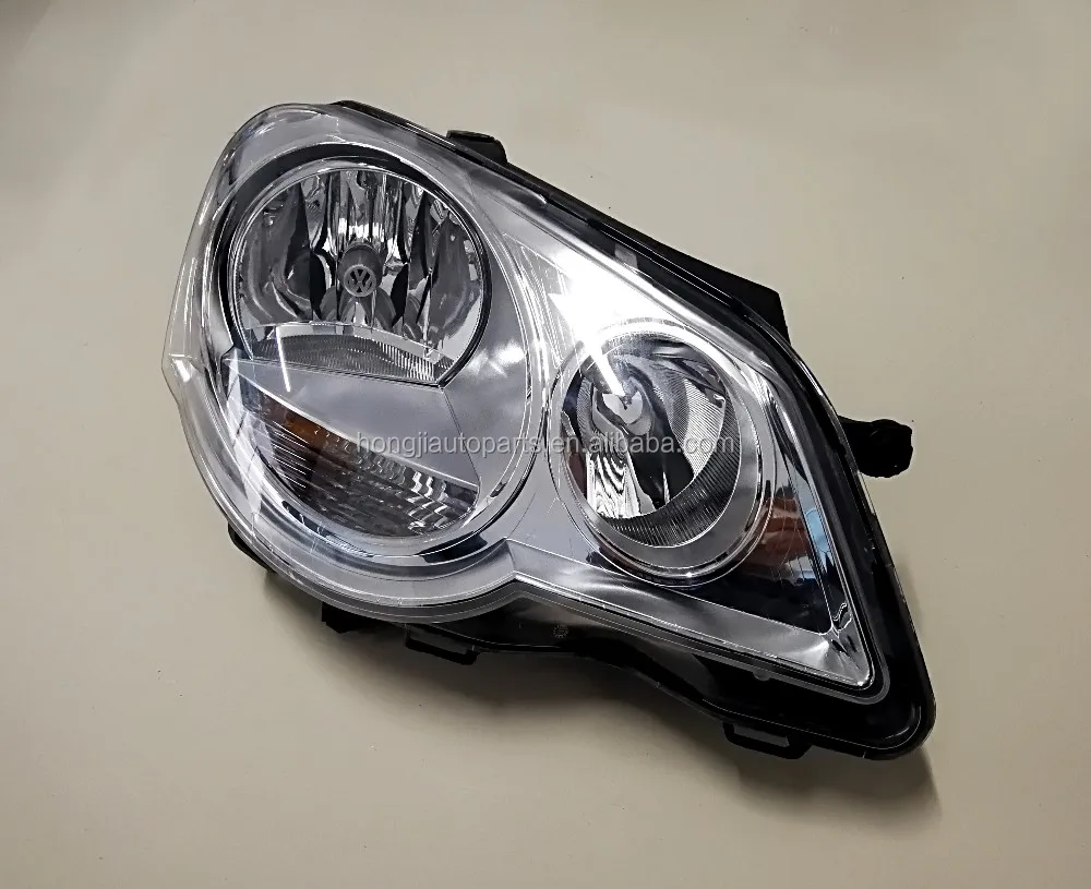 Source Car Front Head Lamp Lights for VW Polo 9N3 2005 Black