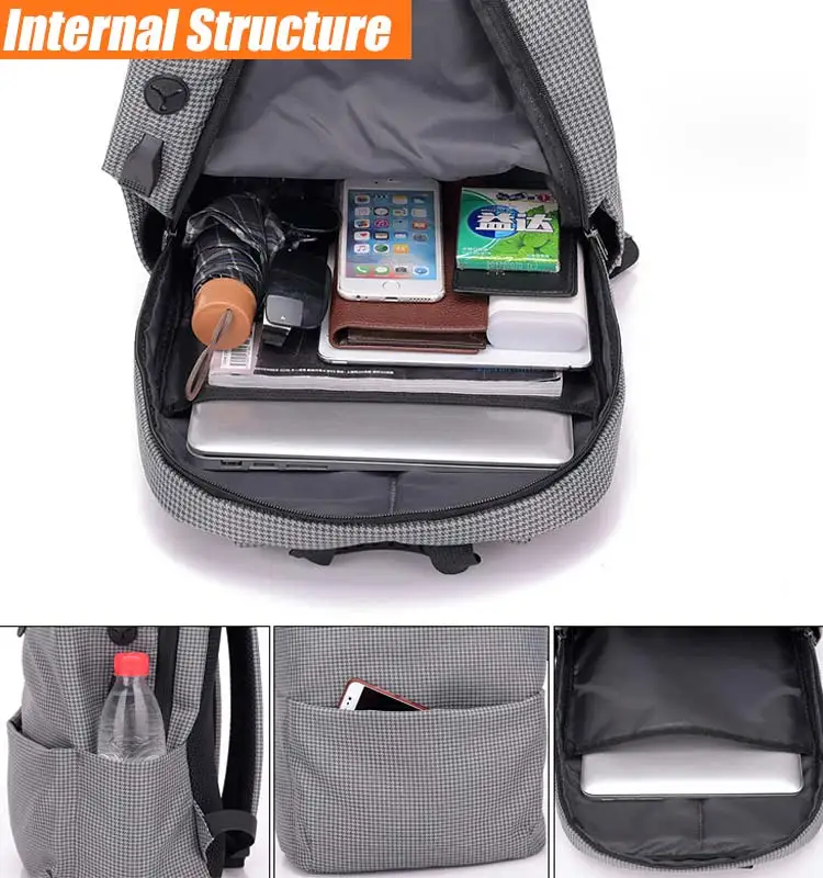 USB charger anti theft back pack travel bag anti lost travel backpack