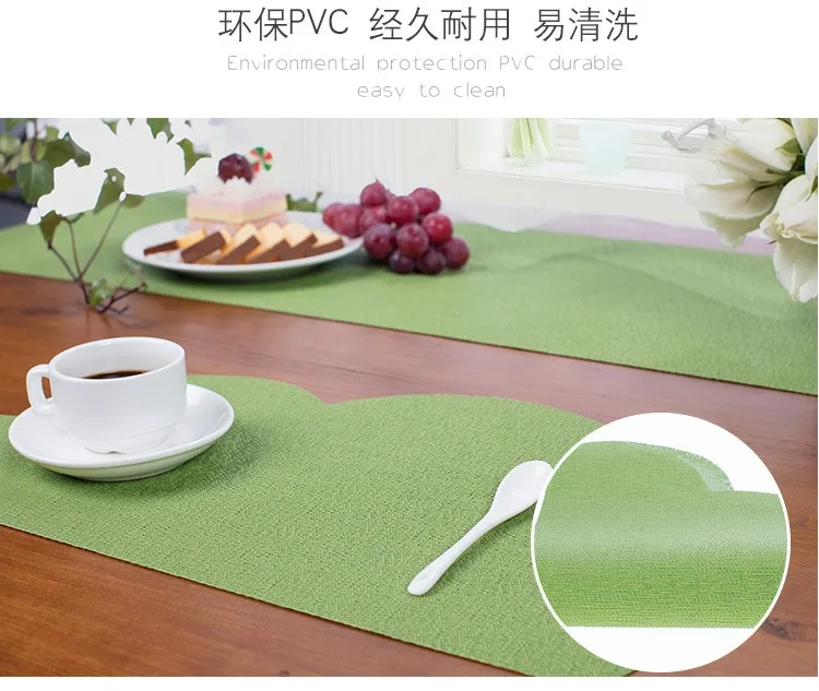 Customizable Logo Pvc Placemat Waterproof And Oilproof Insulation