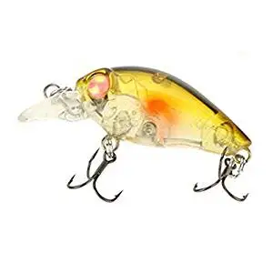 Fishing bait - Trulinoya DW24 39mm Mini Crank fishing bait hard fishing lures with the BKK for fish predator for pike, Wells, cod, spinner,Sandre-red + gold