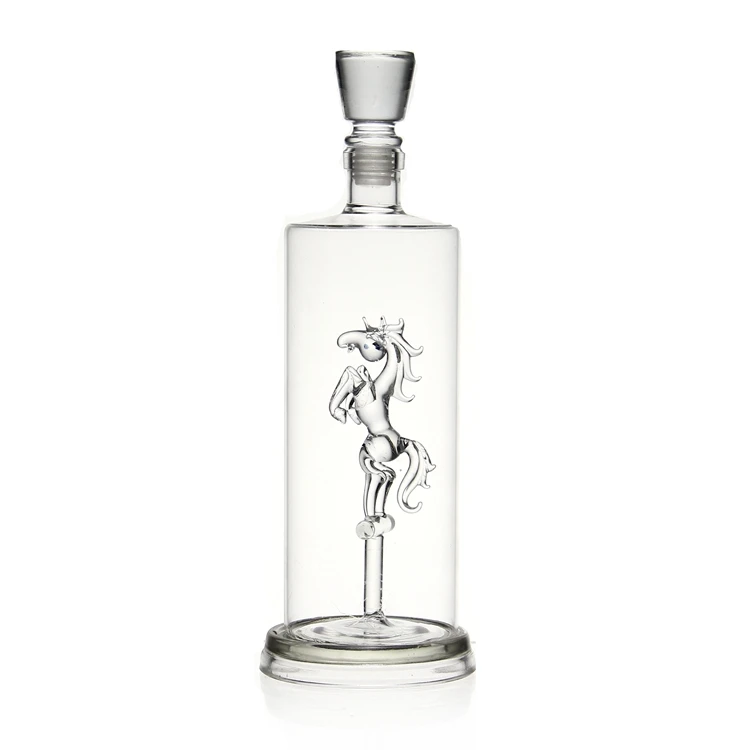 750 Ml Glass Liquor Bottle Horse Bottle For The Vodka Tequila Whiskey