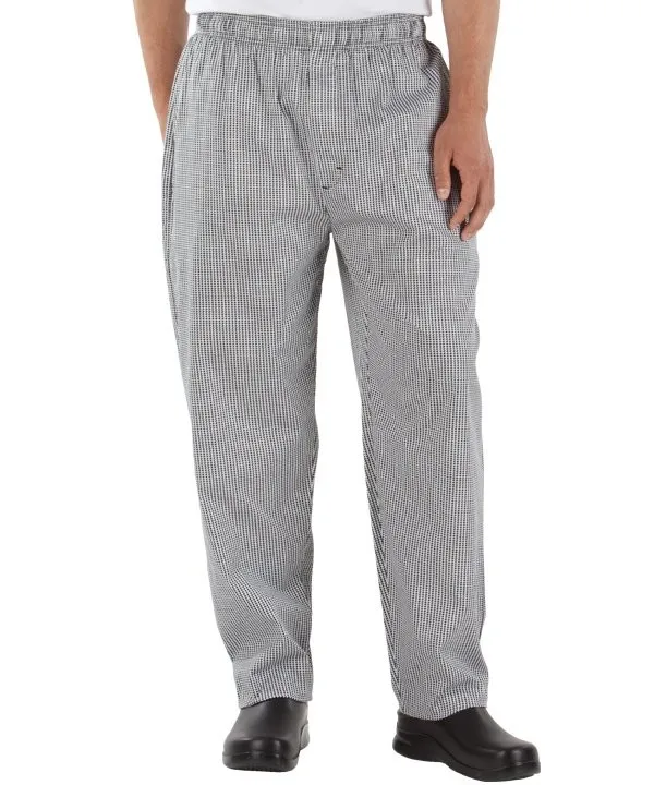 custom oil-resistant chef pants with stripe