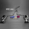 super racing tailpipe flexible car exhaust for Jaguar XF Steel Pipes cat back with quad double tip