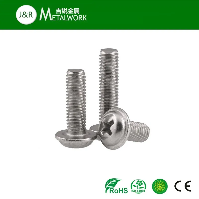 M3 M4 M5 M6 M8 Inox A2 A4 Collar Pan Head Screws Din967 - Buy Collar ...