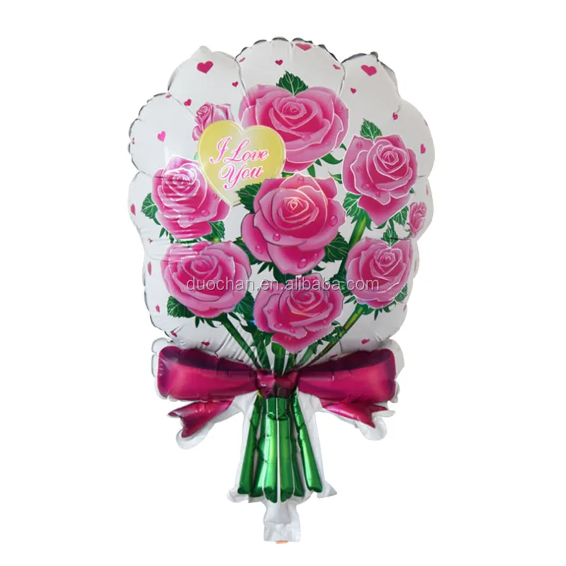 Wholesale Beautiful Custom Rose Flower Helium Foil Balloons - Buy Foil ...