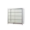 Retail shop fittings adjustable display cabinet/corner display unit/ glass food showcase