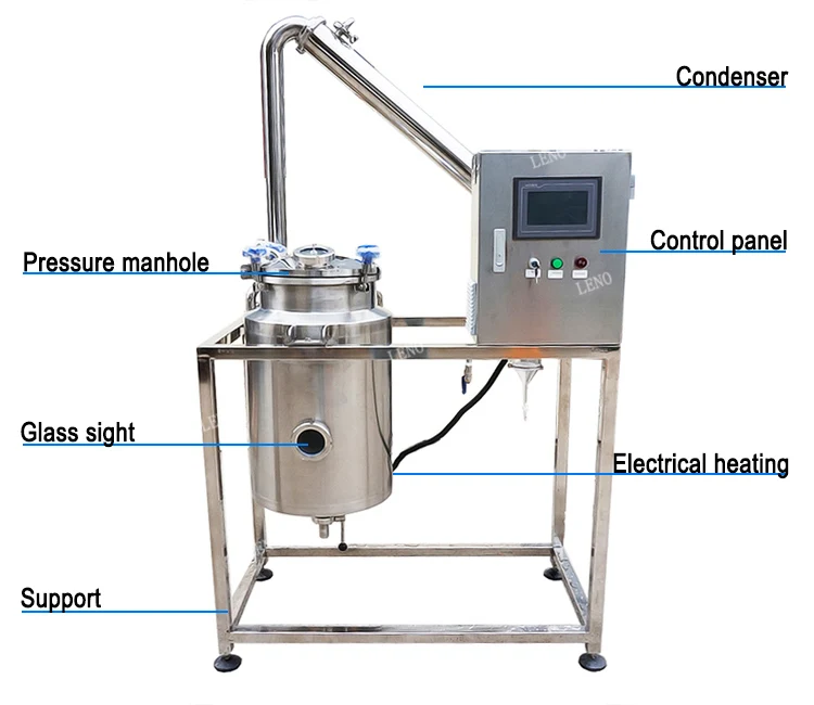 High quality stainless steel butane extraction