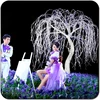 3.5m white artificial led lighted willow tree branches