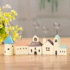 Creative resin cartoon small house memo clip resin message hooking up desktop furnishing articles