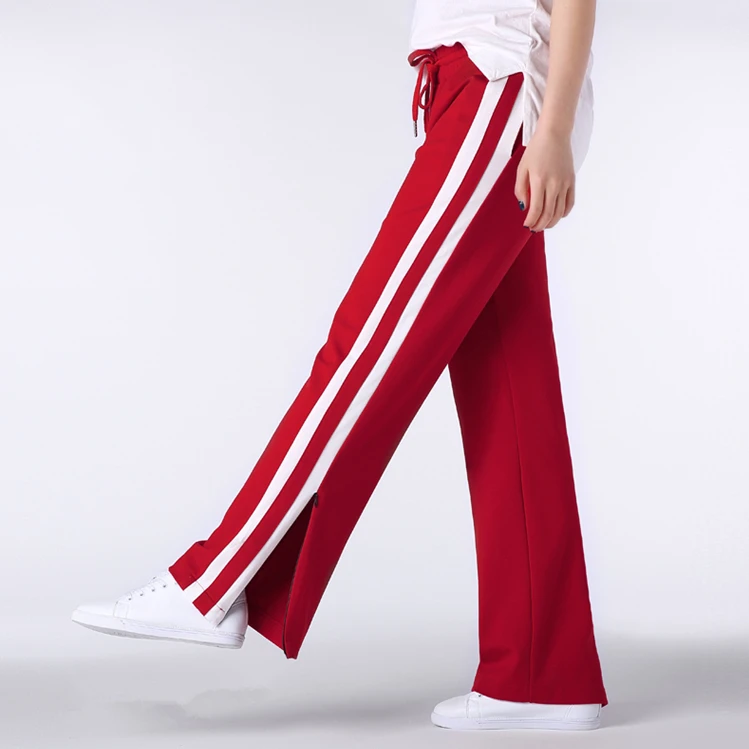 pants with side stripe womens