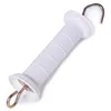 High tensile white economy UV resistance electric fence spring gate handle with hook