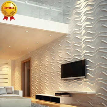 modern 3d pvc board decorative wall panel clading wallpaper with