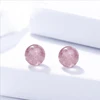 925 solid silver Korean jewelry crystal bead Earring stud AE10132