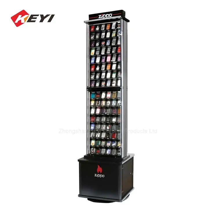 Custom Retail Store Acrylic Zippo Lighter Counter Top Display,Zippo