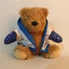 plush teddy bear with boxing gloves