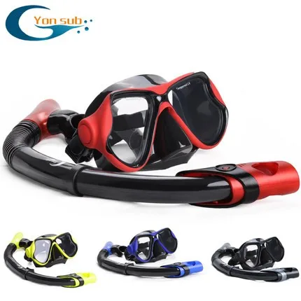 Professional Style Blue Color Silicone Snorkeling Set For Diving&water 