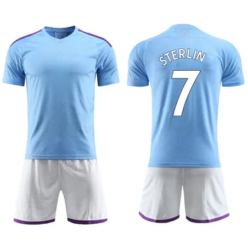 Custom 2019 Club New Design Cheap Man Football Jersey Blue City Soccer ...