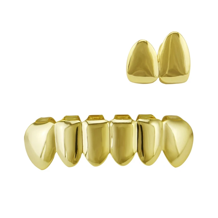 黄金覆盖时尚首饰 grillz 男子牙齿烧烤