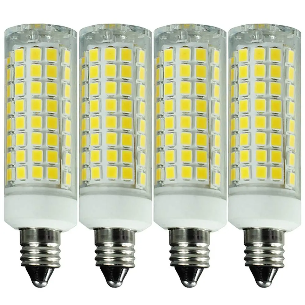 Buy [4-Pack] E11 LED Bulb Dimmable, Cool White 6000K, E11-100w Or 75w ...