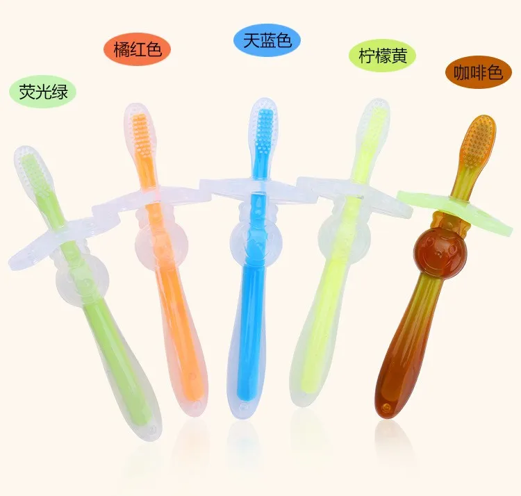 100 Silicone Kids Training Toothbrushes For Children Dental Oral Care