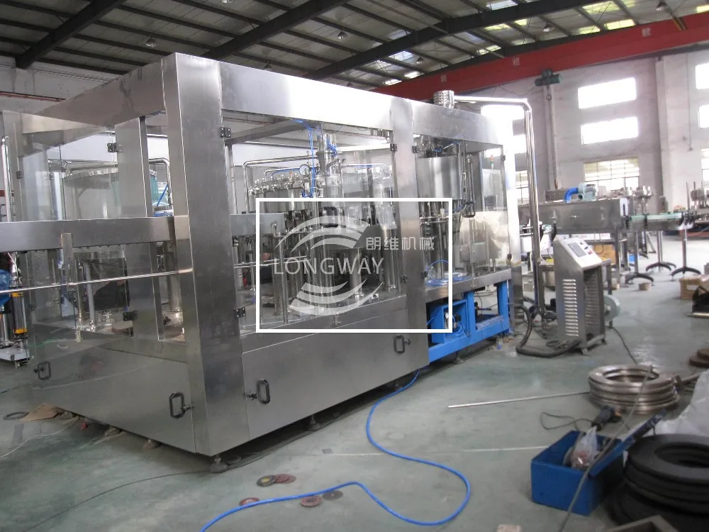 Omron Human control Pannel PET bottle carbonated beverage Washing Filling Capping Machine for Kenya