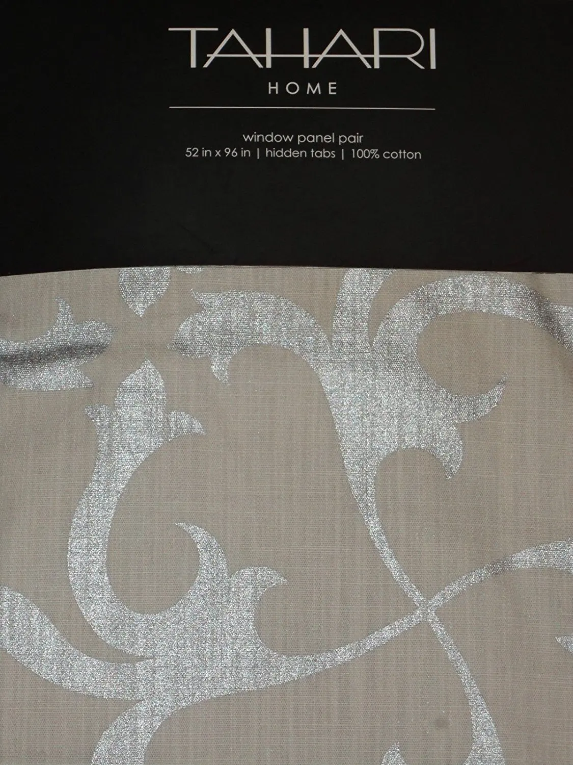 Buy Tahari Home Window Curtains Panels Damask Paisley Bohemian