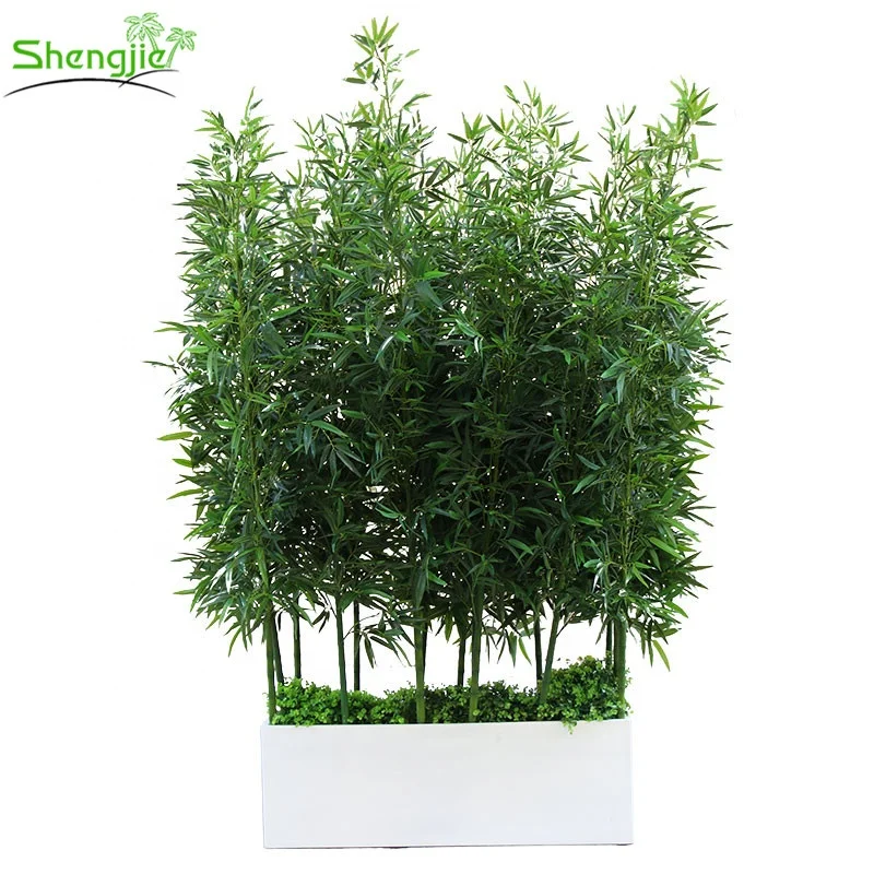 Nearly natural plastic artificial bamboo screen plants outdoor indoor decoration